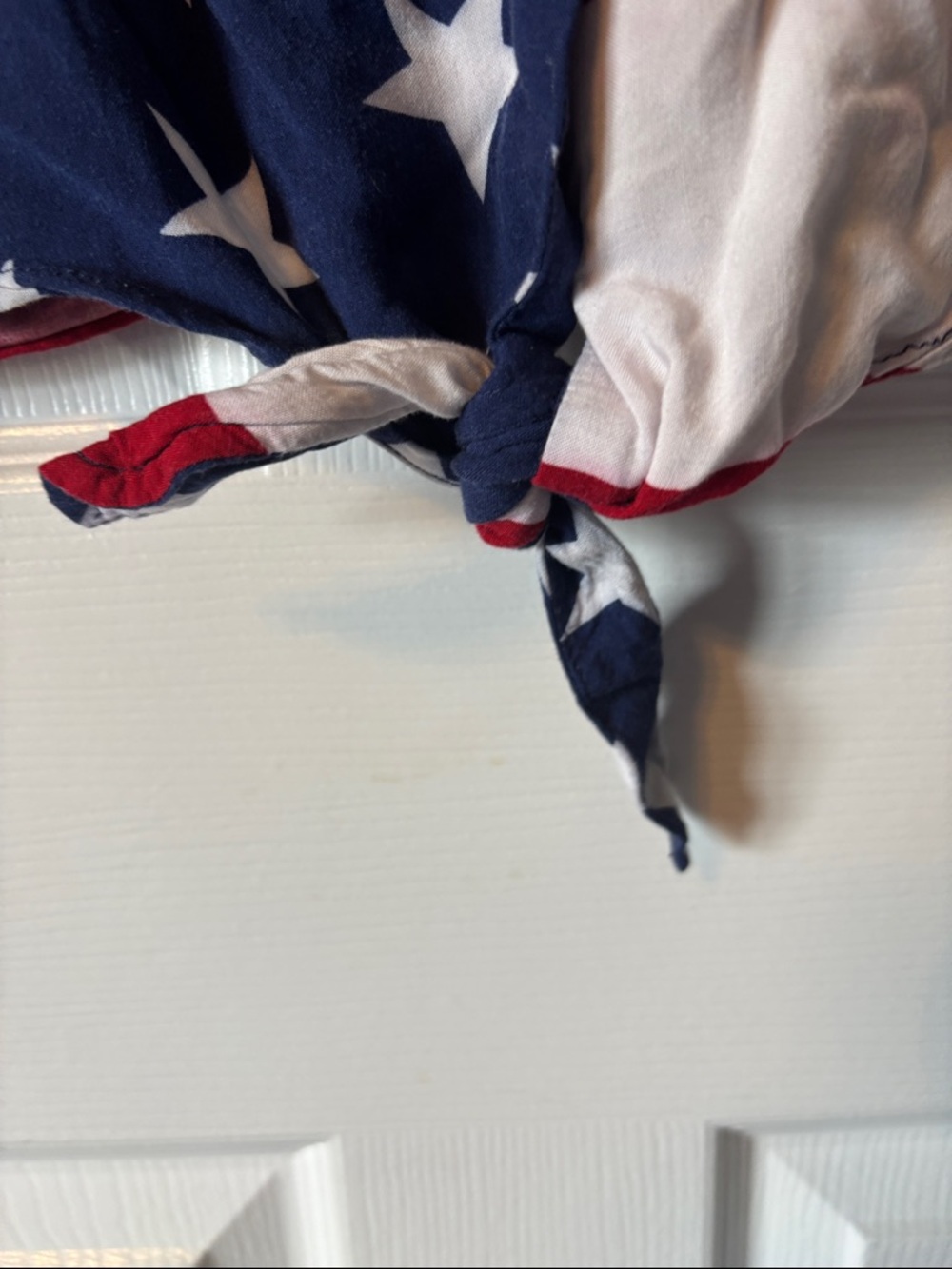 Fifth Sun Red, White & Blue Star Stripe Tie-Front Camisole - Picture 3 of 4
